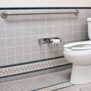 Barra seguridad p/baños Diam. 32 mm long 800 mm flanges p/atornillar tapas decor Acero inox satinado