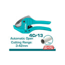 Cortador de tubo de PVC. Corta tubos de 3 a 42 mm. Largo 193 mm