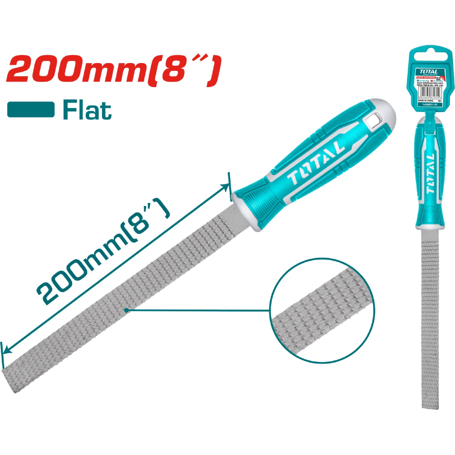 Lima plana para Madera de 200 mm. Alta Calidad.