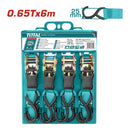 Sujetadores tipo matraca 6m x 25mm. 0.65T (Juego de 4 sujetadores)