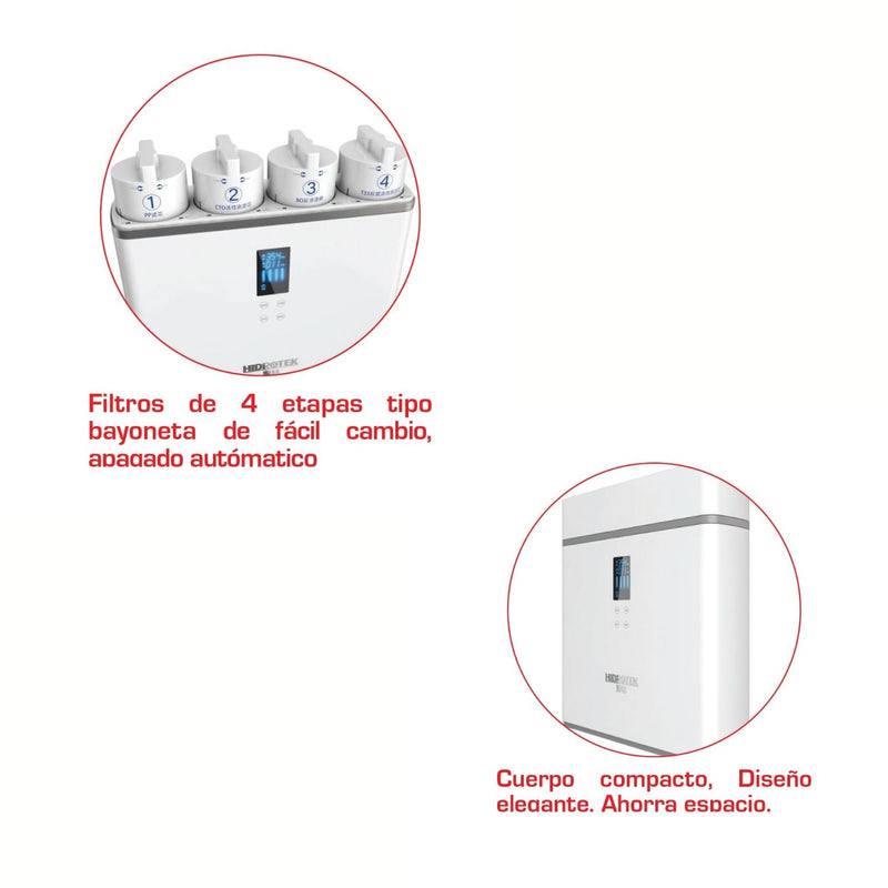 Filtro de agua osmosis inversa 4 etapas SnowPad alto flujo 1.2L/min