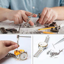Herramientas para reparación de relojes 162 piezas.  Kit para reparar relojería.