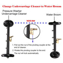 Limpiador de chasis autos Pistola de agua alta presión 1400psi  conector 1/4" varilla y extensores. Ideal autos, camiones y patios. Lavador de chasis. Accesorio hidrolavadora