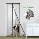 Cortina Mosquitera Magnética Multiuso  Color Negro para Puertas. Fácil de instalar. Tamaño 100x210cm. Malla antimosquito.