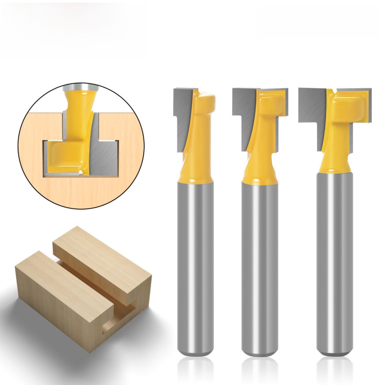 Brocas De Corte Recto Para Router 1/4