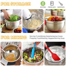 Tazones bowl De Acero Inoxidable Con Tapa. Multifuncionales  Colores surtidos. (Set de 7 piezas) Bowl de cocina. Base antideslizante