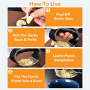Triturador machacador de ajo. Color negro.