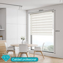 Persiana Roller Enrollable Eclipse BLANCO DUAL 200X220CM INSPIRE (Calidad Profesional)