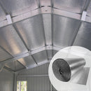 Aislante termico techos dos caras de aluminio doble burbuja rollo 4´x125´(1.22mx38.1m) 5-7mm ignifugo de Alta reflectividad 97%