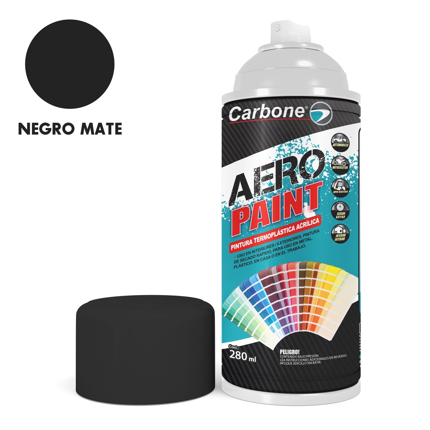 Pintura Aerosol En Spray. Interiores Y Exteriores Alta Calidad 280Ml