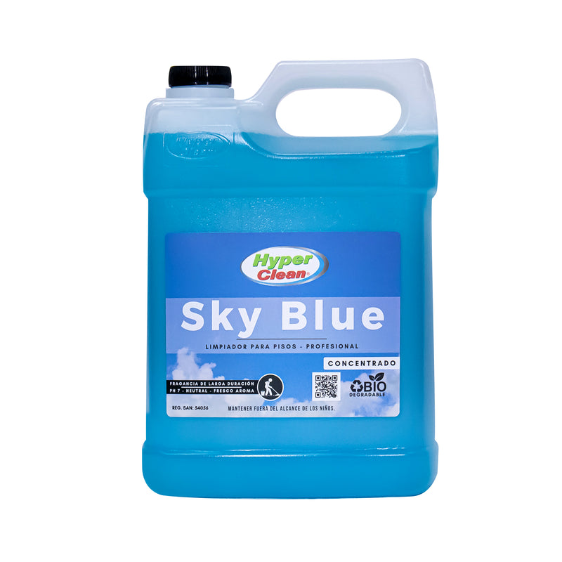 Limpiador de pisos concentrado, olor a sky blue, 1 galón