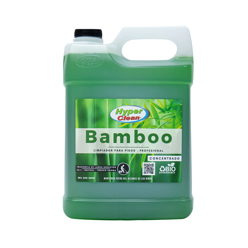 Limpiador de pisos concentrado, olor a bambú, 1 galón