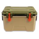 Cooler Portátil 36L (57x37x34cm) con Drenaje Inferior. Hielera de Alta Capacidad con Tapa Sellada, Porta Vasos y Asa de Transporte.