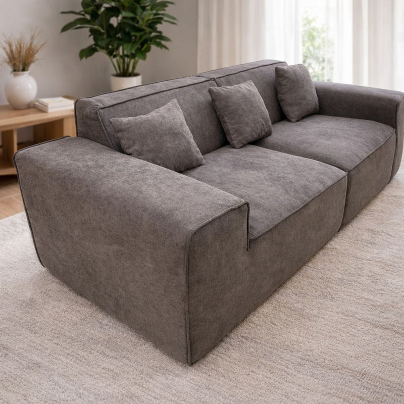 Sofá empacado al vacio Memory Foam de alta densidad 220X100X73cm Color Gray 08