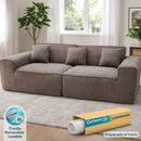 Sofá empacado al vacio Memory Foam de alta densidad 220X100X73cm Color Gray 08