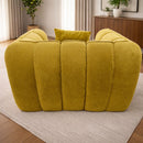 Sofá empacado al vacio Memory Foam de alta densidad 118X98X70cm Color Yellow 14
