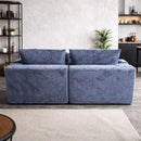 Sofá empacado al vacio Memory Foam de alta densidad 200X100X72cm Color Blue gray 23