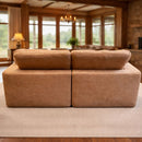 Sofá empacado al vacio Memory Foam de alta densidad 201X100X70cm Color Khaki brown 13