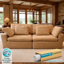 Sofá empacado al vacio Memory Foam de alta densidad 201X100X70cm Color Khaki brown 13