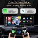 Pantalla Multimedia para Auto 10.26” IPS con Apple CarPlay y Android Auto Inalámbrico, Bluetooth, MirrorLink y Control por Voz.