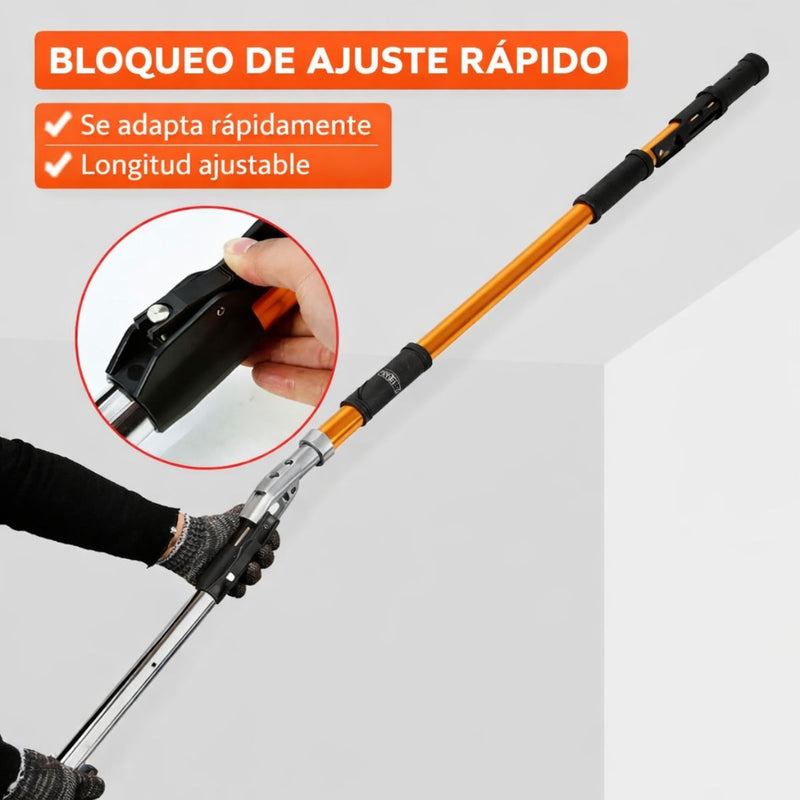 Herramienta Aplicadora de Pasta Gypsum para Techos y Paredes con Extensión Telescópica enyesado. Herramienta de Alisado (25.5cm) 98-180cm Ajuste 120°.DB01