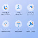 Limpiacristales Eléctrico con Pulverizador. Limpiador de Ventanas Multiuso con Recolector de Agua y Carga USB-C.