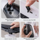 Limpiacristales Eléctrico con Pulverizador. Limpiador de Ventanas Multiuso con Recolector de Agua y Carga USB-C.
