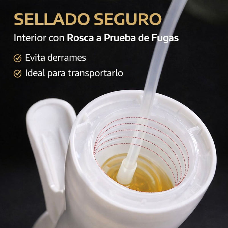 Pulverizador De Aceite de 200ml.  Botella Plástica Spray. Color Blanco. Aceitera
