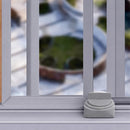Cerradura de Seguridad para Ventana Corrediza de 28 a 42 mm (1.1 a 1.6”) Color Plata. Bloqueo Infantil y Antirrobo Ajustable (3 unds). Cerrojo