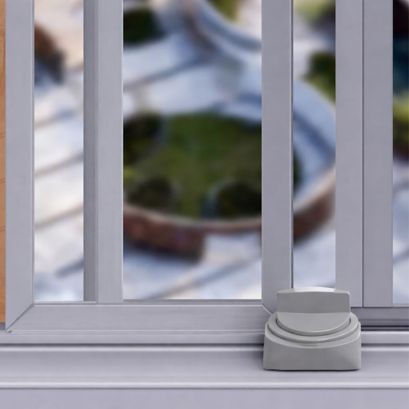 Cerradura de Seguridad para Ventana Corrediza de 28 a 42 mm (1.1 a 1.6”) Color Plata. Bloqueo Infantil y Antirrobo Ajustable (3 unds). Cerrojo