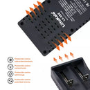 Cargador Inteligente para Baterías 18650 y AA AAA, Doble Ranura con Función Power Bank USB y Detección Automática. Lii-202
