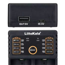 Cargador Inteligente para Baterías 18650 y AA AAA, Doble Ranura con Función Power Bank USB y Detección Automática. Lii-202