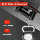Ventosa Eléctrica Doble Motor 300KG con Triple Capa de Goma de Alta Resistencia, Succión Automática con Pantalla Digital y Batería Recargable