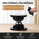 Amortiguador de Puerta tope  Magnético Adhesivo y Atornillable Silencioso. Tope Antigolpes con Fijación Fuerte para Pared y Suelo. Color Negro.