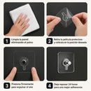 Colgador Adhesivo Multifuncional para Pared sin Perforar Soporte Adhesivo Transparente para Colgar Cuadros