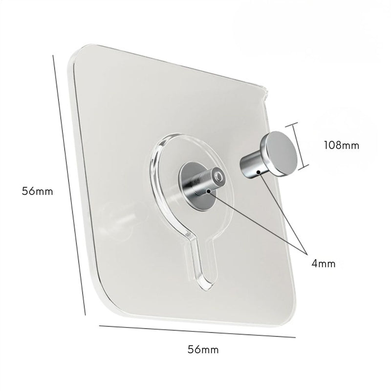 Colgador Adhesivo Multifuncional para Pared sin Perforar Soporte Adhesivo Transparente para Colgar Cuadros
