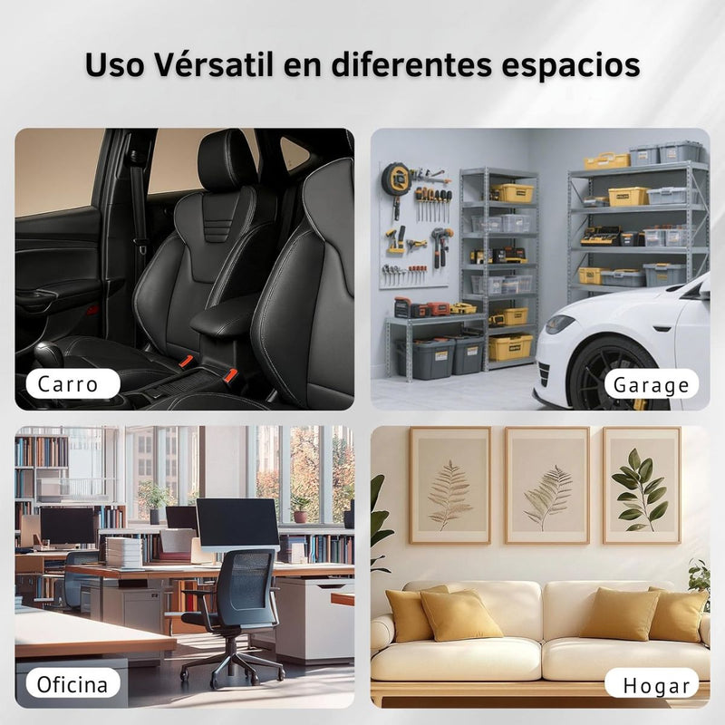 Cinta Velcro Adhesiva 50mmx3m Doble Cara Alta Resistencia. Cierre Mágico Tira Fijación Fuerte Reutilizable para Pared, Auto y Hogar. Color Negro
