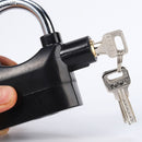 Candado con Alarma Antirrobo de Seguridad Alta Sensibilidad con Llave para Moto, Bicicleta y Puerta Resistente. Color Negro
