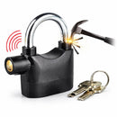 Candado con Alarma Antirrobo de Seguridad Alta Sensibilidad con Llave para Moto, Bicicleta y Puerta Resistente. Color Negro