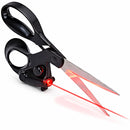 Tijeras con Guía Láser de Precisión Acero Inoxidable 30Cr13 Corte Recto Profesional Multiuso Ergonómicas