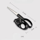Tijeras con Guía Láser de Precisión Acero Inoxidable 30Cr13 Corte Recto Profesional Multiuso Ergonómicas