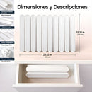 Tapete Diatomeas Diatomita Escurridor De Platos Plegable Enrollable (60X39cm). Base Absorbente Antideslizante Para Cocina. Color blanco.