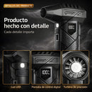 Blower sopladora Turbo De Alta Velocidad 130,000 RPM. Ventilador Portátil. Soplador Y Aspirador Eléctrico Recargable Con Pantalla Digital Y Power Bank.