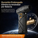 Blower sopladora Turbo De Alta Velocidad 130,000 RPM. Ventilador Portátil. Soplador Y Aspirador Eléctrico Recargable Con Pantalla Digital Y Power Bank.