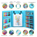 Estuche Artístico Infantil. Set De Arte Para Dibujar Y Pintar. Kit De Colores Completo. Mega Art Set 208 Piezas para Niños | Kit Completo de Pintura y Dibujo