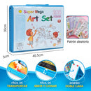 Estuche Artístico Infantil. Set De Arte Para Dibujar Y Pintar. Kit De Colores Completo. Mega Art Set 208 Piezas para Niños | Kit Completo de Pintura y Dibujo
