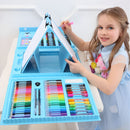 Estuche Artístico Infantil. Set De Arte Para Dibujar Y Pintar. Kit De Colores Completo. Mega Art Set 208 Piezas para Niños | Kit Completo de Pintura y Dibujo