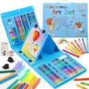Estuche Artístico Infantil. Set De Arte Para Dibujar Y Pintar. Kit De Colores Completo. Mega Art Set 208 Piezas para Niños | Kit Completo de Pintura y Dibujo