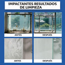 Removedor de Manchas de Agua para vidrios (100g). Limpiador Antisarro y Cal. Ideal para ventanas. Incluye esponja.
