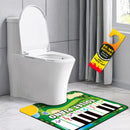 Juguete Alfombra Musical de Piano para Baño. Tapete Interactivo con Teclas de Piano para Inodoro. Produce sonidos musicales. Color verde.